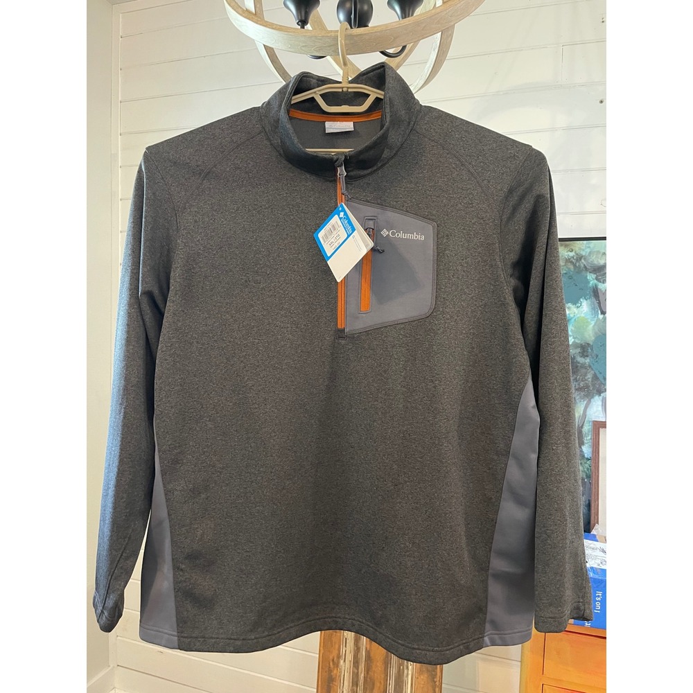 Columbia Jackson Creek Half Zip Fleece Pullover XXL Charcoal Grey AM1175-011